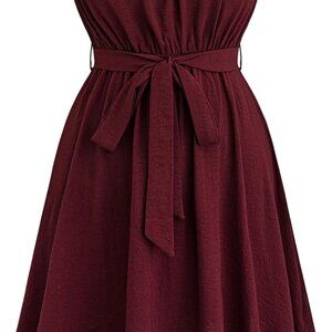 Plus Size V Neck Short Sleeve Mini Formal Wedding Cocktail Dress with Belt